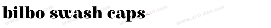bilbo swash caps字体转换